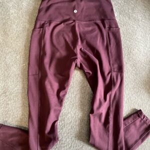 Maroon leggins